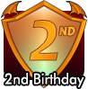 badge 2nd Birthday RedHero